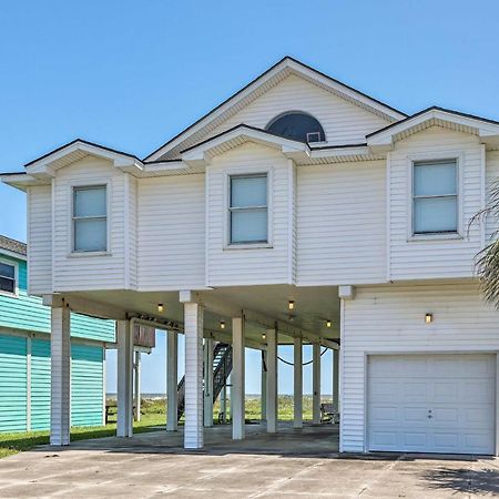 Oceanfront Galveston Home - Walk To Beach! Exteriör bild